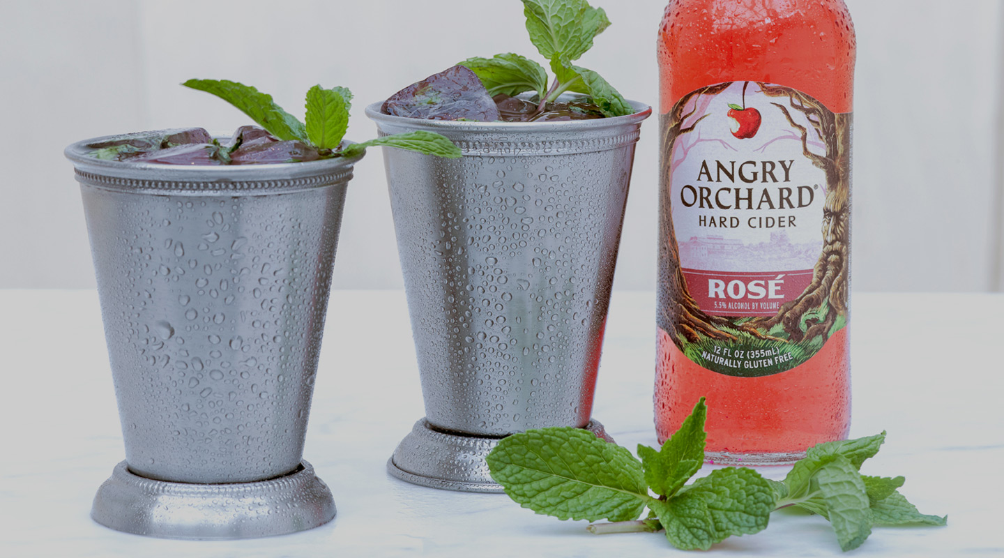 Angry Orchard Rose Cider Julep drink recipe