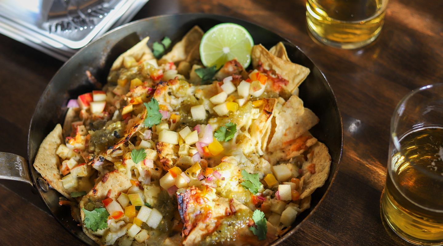 Chilaquiles Verde Crisp Apple Salsa - Angry Orchard Hard Cider Food Pairing