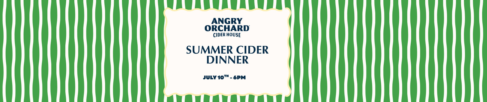 Summer Cider Dinner at the Angry Orchard Cider House