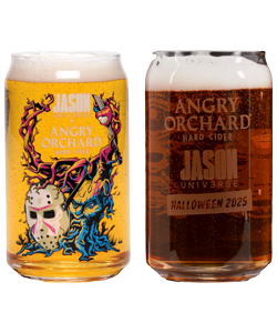 Angry Orchard & Jason Univserse Can Glass Set