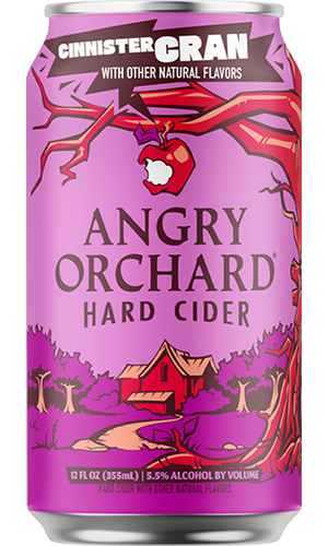 Angry Orchard Cinnister Cran Hard Cider