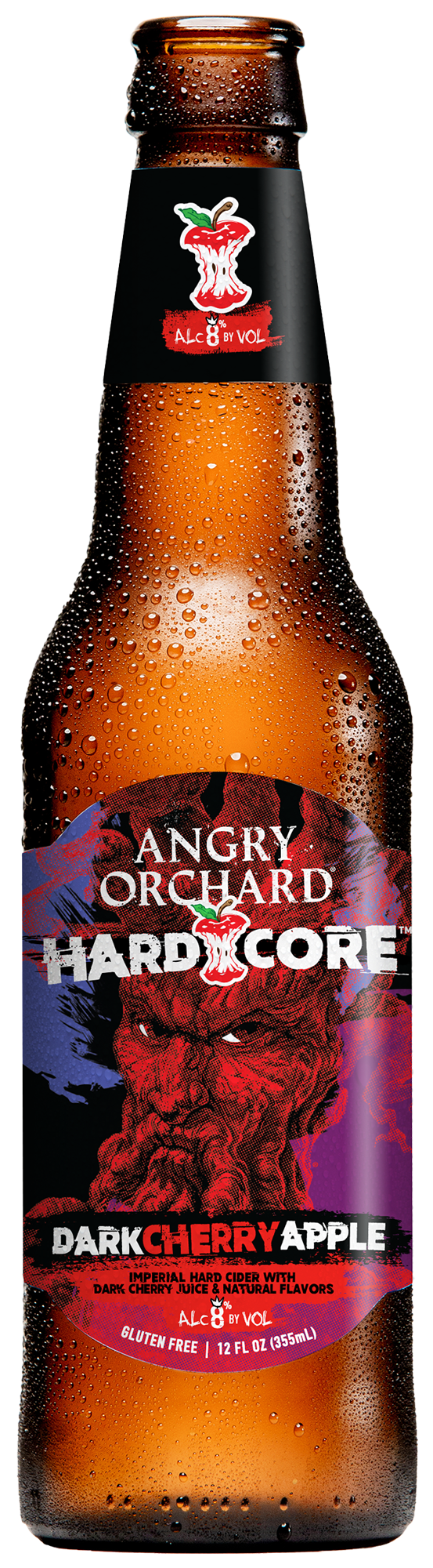 hardcore dark cherry apple - 12oz bottle