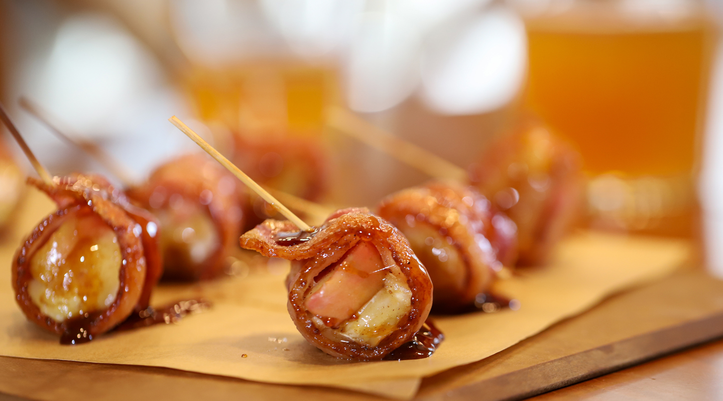 Bacon Wrapped Apple Bites - Angry Orchard Hard Cider Food Pairing