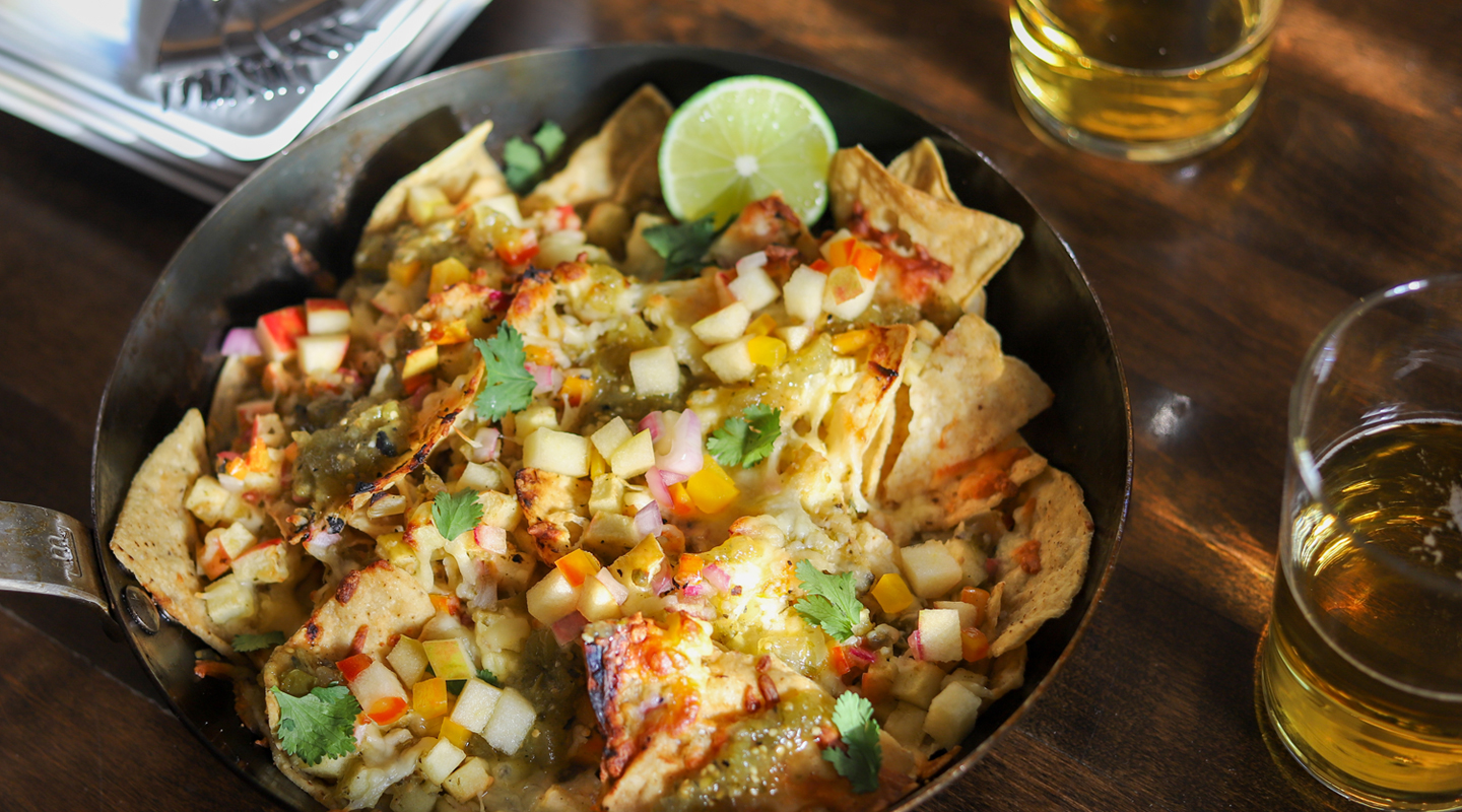 Chilaquiles Verde Crisp Apple Salsa - Angry Orchard Hard Cider Food Pairing