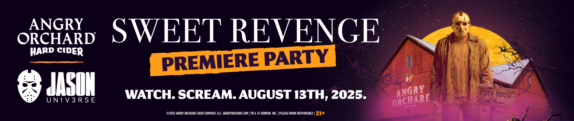 Angry Orchard x Jason UN1V3SE Sweet Revenge Premiere Party