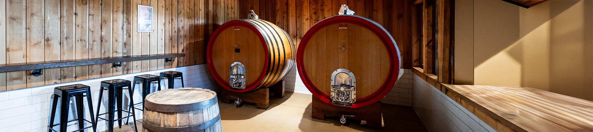 Angry Orchard Barrel Room